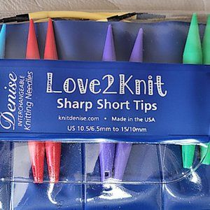 Denise Love2Knit - Sharp Short Tips (US 10-15)